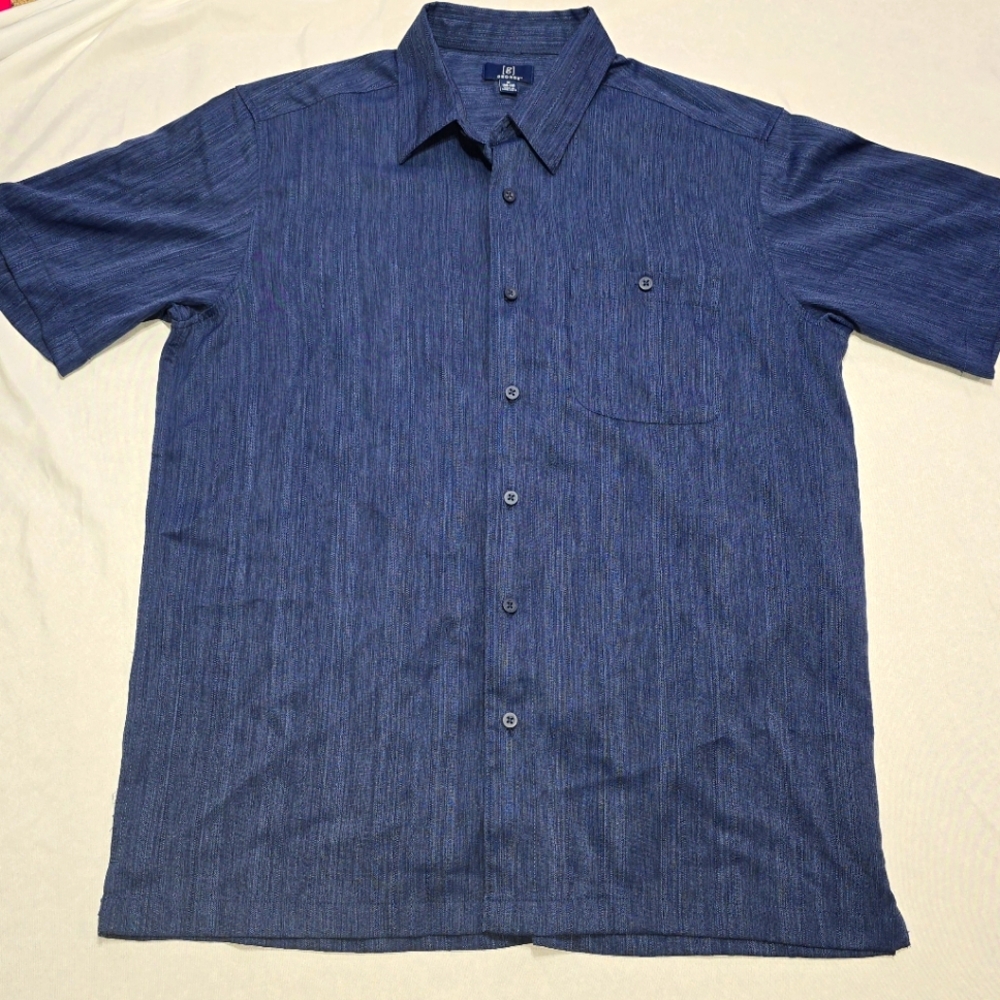 George Blue Casual Button Down Shirt